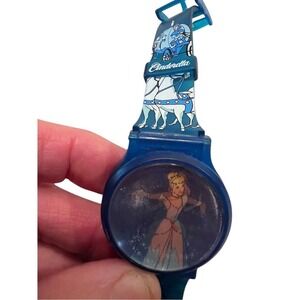 Disney Cinderella Girls Vintage‎ Hologram Digital Blue Watch tested timepiece